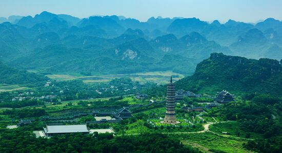 Bai Dinh Pagoda Panorama View